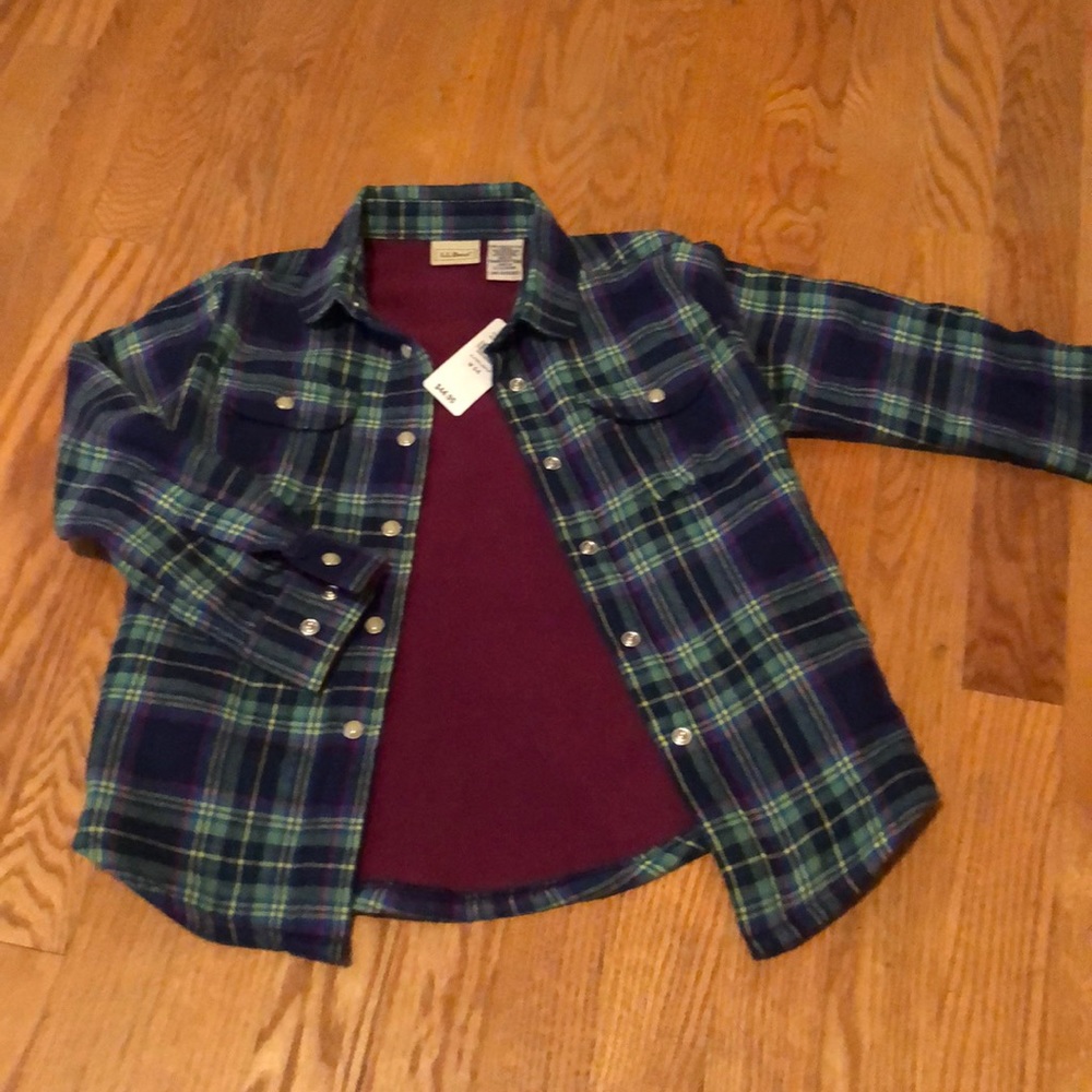 LL Bean Fleece shirt jacket